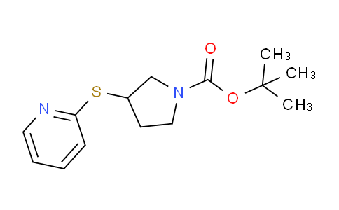 CAS No. 1353981-51-7, tert-Butyl 3-(pyridin-2-ylthio)pyrrolidine-1-carboxylate