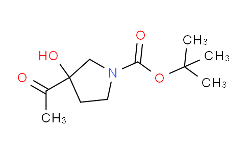 CAS No. 1246650-71-4, tert-Butyl 3-acetyl-3-hydroxypyrrolidine-1-carboxylate