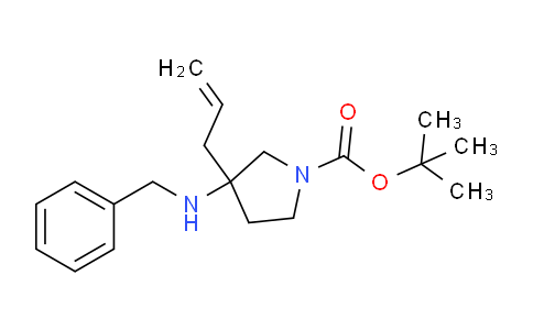 CAS No. 1936302-93-0, tert-Butyl 3-allyl-3-(benzylamino)pyrrolidine-1-carboxylate