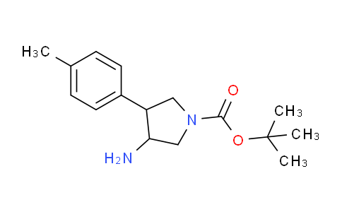 CAS No. 889945-03-3, tert-Butyl 3-amino-4-(p-tolyl)pyrrolidine-1-carboxylate