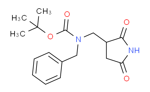 CAS No. 1799421-07-0, tert-Butyl benzyl((2,5-dioxopyrrolidin-3-yl)methyl)carbamate