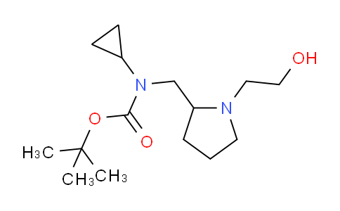 CAS No. 1353974-57-8, tert-Butyl cyclopropyl((1-(2-hydroxyethyl)pyrrolidin-2-yl)methyl)carbamate