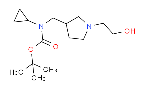 CAS No. 1353986-38-5, tert-Butyl cyclopropyl((1-(2-hydroxyethyl)pyrrolidin-3-yl)methyl)carbamate
