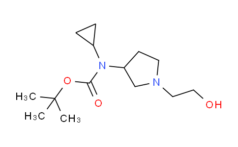 CAS No. 1353960-75-4, tert-Butyl cyclopropyl(1-(2-hydroxyethyl)pyrrolidin-3-yl)carbamate