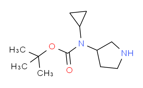 CAS No. 186203-37-2, tert-Butyl cyclopropyl(pyrrolidin-3-yl)carbamate