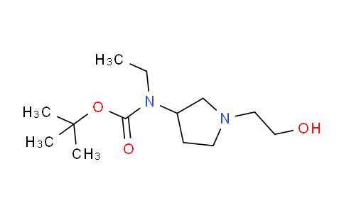 CAS No. 1353966-42-3, tert-Butyl ethyl(1-(2-hydroxyethyl)pyrrolidin-3-yl)carbamate