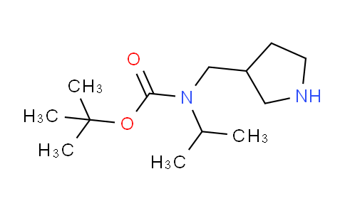 CAS No. 1353986-93-2, tert-Butyl isopropyl(pyrrolidin-3-ylmethyl)carbamate