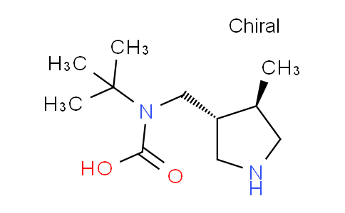 CAS No. 351369-20-5, tert-Butyl(((3R,4R)-4-methylpyrrolidin-3-yl)methyl)carbamic acid