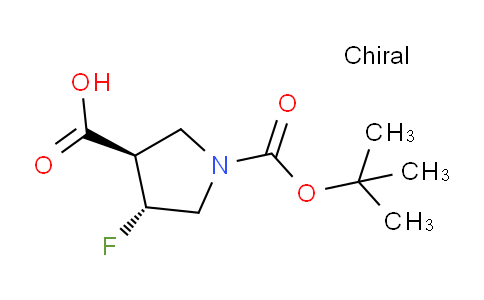 CAS No. 1903828-90-9, trans-1-(tert-Butoxycarbonyl)-4-fluoropyrrolidine-3-carboxylic acid