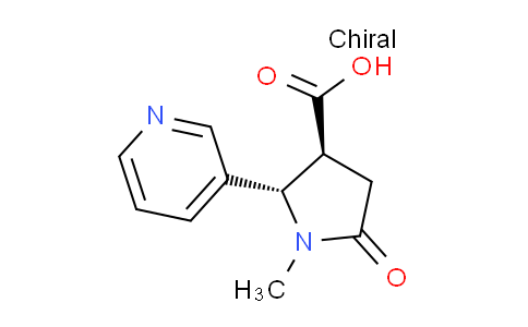 CAS No. 161171-06-8, trans-1-Methyl-5-oxo-2-(pyridin-3-yl)pyrrolidine-3-carboxylic acid