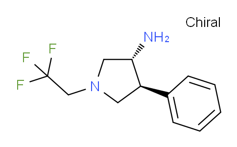 CAS No. 1414837-14-1, trans-4-Phenyl-1-(2,2,2-trifluoroethyl)pyrrolidin-3-amine