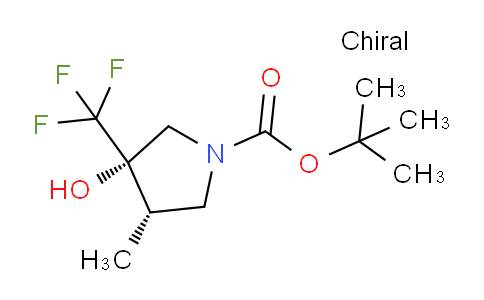 CAS No. 1932796-99-0, trans-tert-butyl 3-hydroxy-4-methyl-3-(trifluoromethyl)pyrrolidine-1-carboxylate