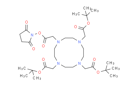 MC668835 | 819869-77-7 | Tri-tert-butyl 2,2',2''-(10-(2-((2,5-dioxopyrrolidin-1-yl)oxy)-2-oxoethyl)-1,4,7,10-tetraazacyclododecane-1,4,7-triyl)triacetate
