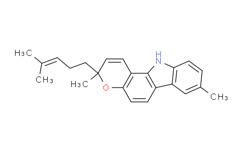 CAS No. 26871-46-5, (-)-3,8-Dimethyl-3-(4-methylpent-3-en-1-yl)-3,11-dihydropyrano[3,2-a]carbazole