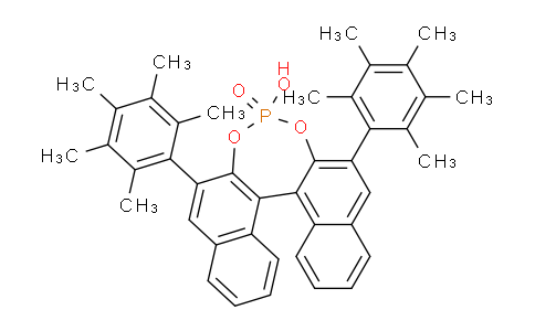 CAS No. 1221940-48-2, (11bR)-4-Hydroxy-2,6-bis(2,3,4,5,6-pentamethylphenyl)-dinaphtho[2,1-d:1',2'-f][1,3,2]dioxaphosphepin 4-oxide