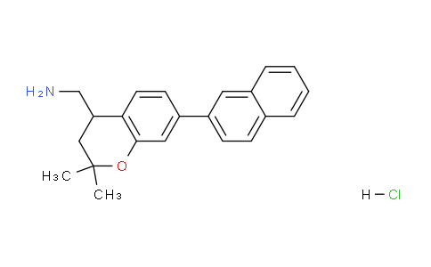 CAS No. 1956381-89-7, (2,2-Dimethyl-7-(naphthalen-2-yl)chroman-4-yl)methanamine hydrochloride