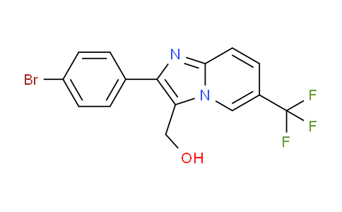 CAS No. 1216488-91-3, (2-(4-Bromophenyl)-6-(trifluoromethyl)imidazo[1,2-a]pyridin-3-yl)methanol