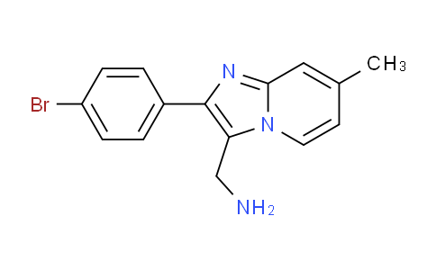 CAS No. 522651-97-4, (2-(4-Bromophenyl)-7-methylimidazo[1,2-a]pyridin-3-yl)methanamine