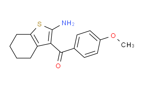 CAS No. 40312-30-9, (2-Amino-4,5,6,7-tetrahydrobenzo[b]thiophen-3-yl)(4-methoxyphenyl)methanone