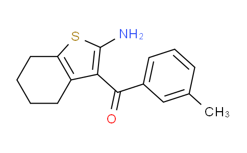 CAS No. 796067-53-3, (2-Amino-4,5,6,7-tetrahydrobenzo[b]thiophen-3-yl)(m-tolyl)methanone