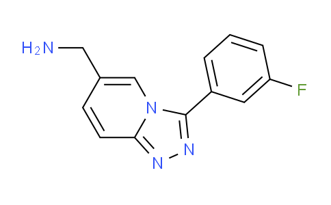 CAS No. 1439902-26-7, (3-(3-Fluorophenyl)-[1,2,4]triazolo[4,3-a]pyridin-6-yl)methanamine