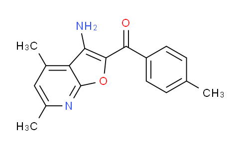 CAS No. 260549-59-5, (3-Amino-4,6-dimethylfuro[2,3-b]pyridin-2-yl)(p-tolyl)methanone