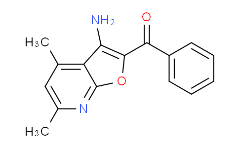 CAS No. 54891-82-6, (3-Amino-4,6-dimethylfuro[2,3-b]pyridin-2-yl)(phenyl)methanone