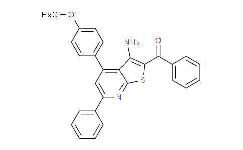 CAS No. 126888-13-9, (3-Amino-4-(4-methoxyphenyl)-6-phenylthieno[2,3-b]pyridin-2-yl)(phenyl)methanone