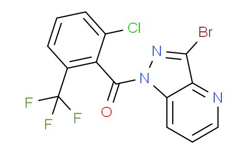 CAS No. 1414958-43-2, (3-Bromo-1H-pyrazolo[4,3-b]pyridin-1-yl)(2-chloro-6-(trifluoromethyl)phenyl)methanone