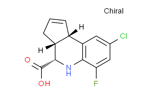 CAS No. 956628-90-3, (3aR,4S,9bS)-8-Chloro-6-fluoro-3a,4,5,9b-tetrahydro-3H-cyclopenta[c]quinoline-4-carboxylic acid
