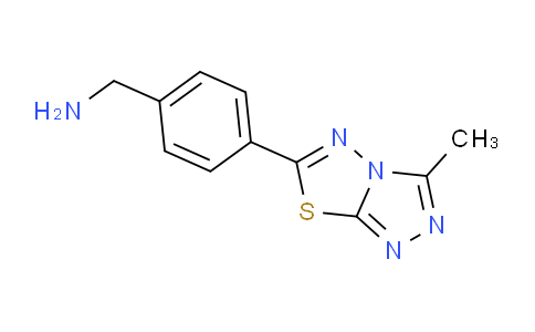 CAS No. 875001-46-0, (4-(3-Methyl-[1,2,4]triazolo[3,4-b][1,3,4]thiadiazol-6-yl)phenyl)methanamine