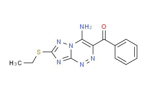 CAS No. 1557946-49-2, (4-Amino-7-(ethylthio)-[1,2,4]triazolo[5,1-c][1,2,4]triazin-3-yl)(phenyl)methanone