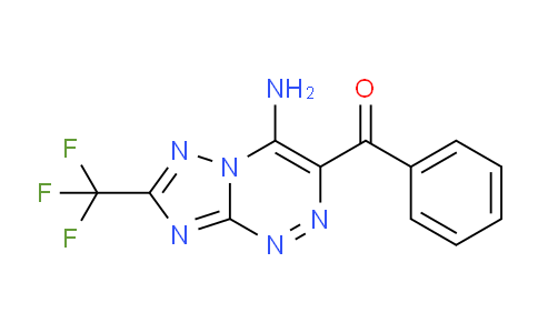 CAS No. 1338218-76-0, (4-Amino-7-(trifluoromethyl)-[1,2,4]triazolo[5,1-c][1,2,4]triazin-3-yl)(phenyl)methanone