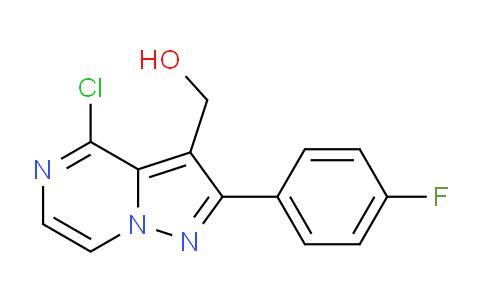CAS No. 1708288-91-8, (4-Chloro-2-(4-fluorophenyl)pyrazolo[1,5-a]pyrazin-3-yl)methanol