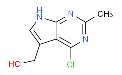 CAS No. 1822944-71-7, (4-Chloro-2-methyl-7H-pyrrolo[2,3-d]pyrimidin-5-yl)methanol