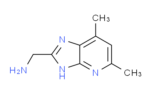 CAS No. 1355193-55-3, (5,7-Dimethyl-3H-imidazo[4,5-b]pyridin-2-yl)methanamine