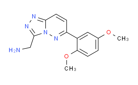 CAS No. 1706437-62-8, (6-(2,5-Dimethoxyphenyl)-[1,2,4]triazolo[4,3-b]pyridazin-3-yl)methanamine