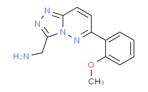 CAS No. 1708288-32-7, (6-(2-Methoxyphenyl)-[1,2,4]triazolo[4,3-b]pyridazin-3-yl)methanamine
