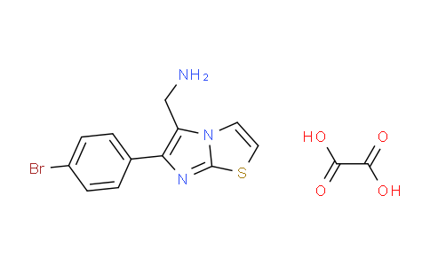 CAS No. 1197236-80-8, (6-(4-Bromophenyl)imidazo[2,1-b]thiazol-5-yl)methanamine oxalate