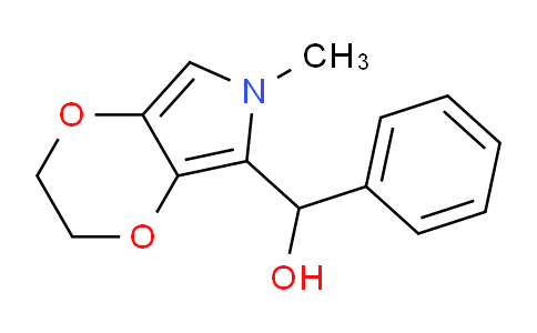 CAS No. 1443306-93-1, (6-Methyl-3,6-dihydro-2H-[1,4]dioxino[2,3-c]pyrrol-5-yl)(phenyl)methanol