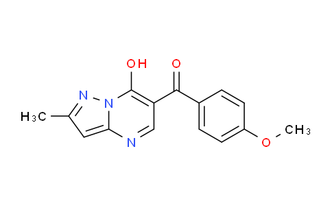 CAS No. 1355206-40-4, (7-Hydroxy-2-methylpyrazolo[1,5-a]pyrimidin-6-yl)(4-methoxyphenyl)methanone