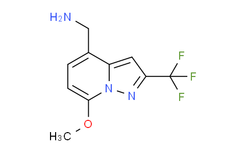 CAS No. 1956331-46-6, (7-Methoxy-2-(trifluoromethyl)pyrazolo[1,5-a]pyridin-4-yl)methanamine