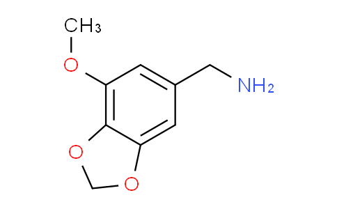 CAS No. 478977-40-1, (7-Methoxybenzo[d][1,3]dioxol-5-yl)methanamine