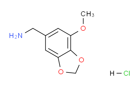 CAS No. 1185295-23-1, (7-Methoxybenzo[d][1,3]dioxol-5-yl)methanamine hydrochloride