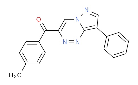 CAS No. 1338687-81-2, (8-Phenylpyrazolo[5,1-c][1,2,4]triazin-3-yl)(p-tolyl)methanone
