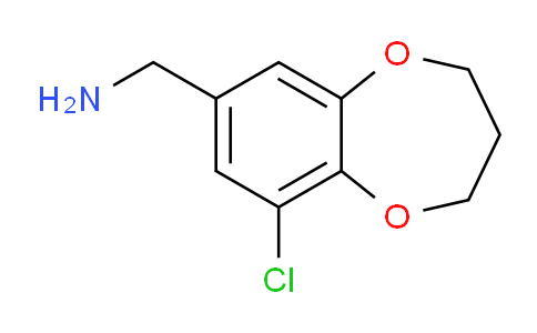 CAS No. 893725-12-7, (9-Chloro-3,4-dihydro-2H-benzo[b][1,4]dioxepin-7-yl)methanamine