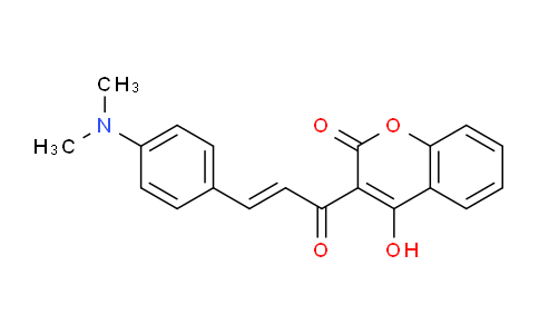 CAS No. 1022282-98-9, (E)-3-(3-(4-(Dimethylamino)phenyl)acryloyl)-4-hydroxy-2H-chromen-2-one