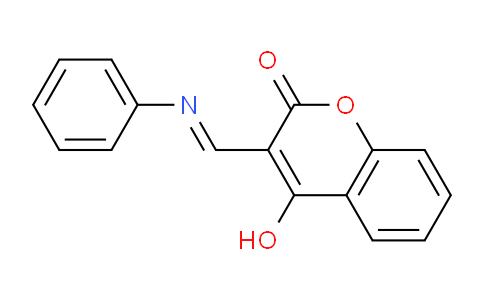 CAS No. 360762-44-3, (E)-4-Hydroxy-3-((phenylimino)methyl)-2H-chromen-2-one