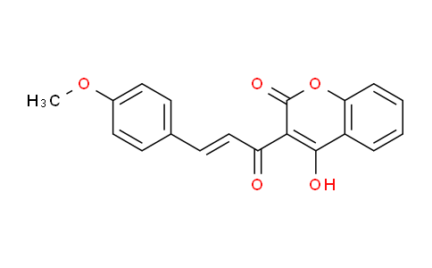 CAS No. 1022282-99-0, (E)-4-Hydroxy-3-(3-(4-methoxyphenyl)acryloyl)-2H-chromen-2-one