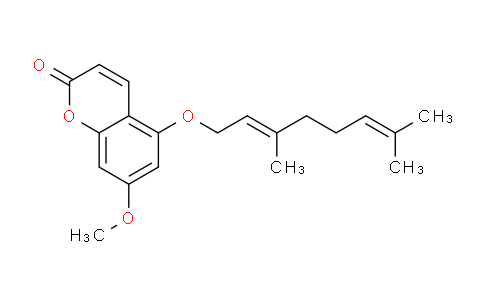 CAS No. 7380-39-4, (E)-5-((3,7-Dimethylocta-2,6-dien-1-yl)oxy)-7-methoxy-2H-chromen-2-one